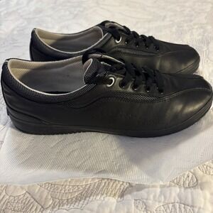 Keds‎ Women's Black Leather, Rubber Sole Tennis/Work Lace Up Shoes Size 10